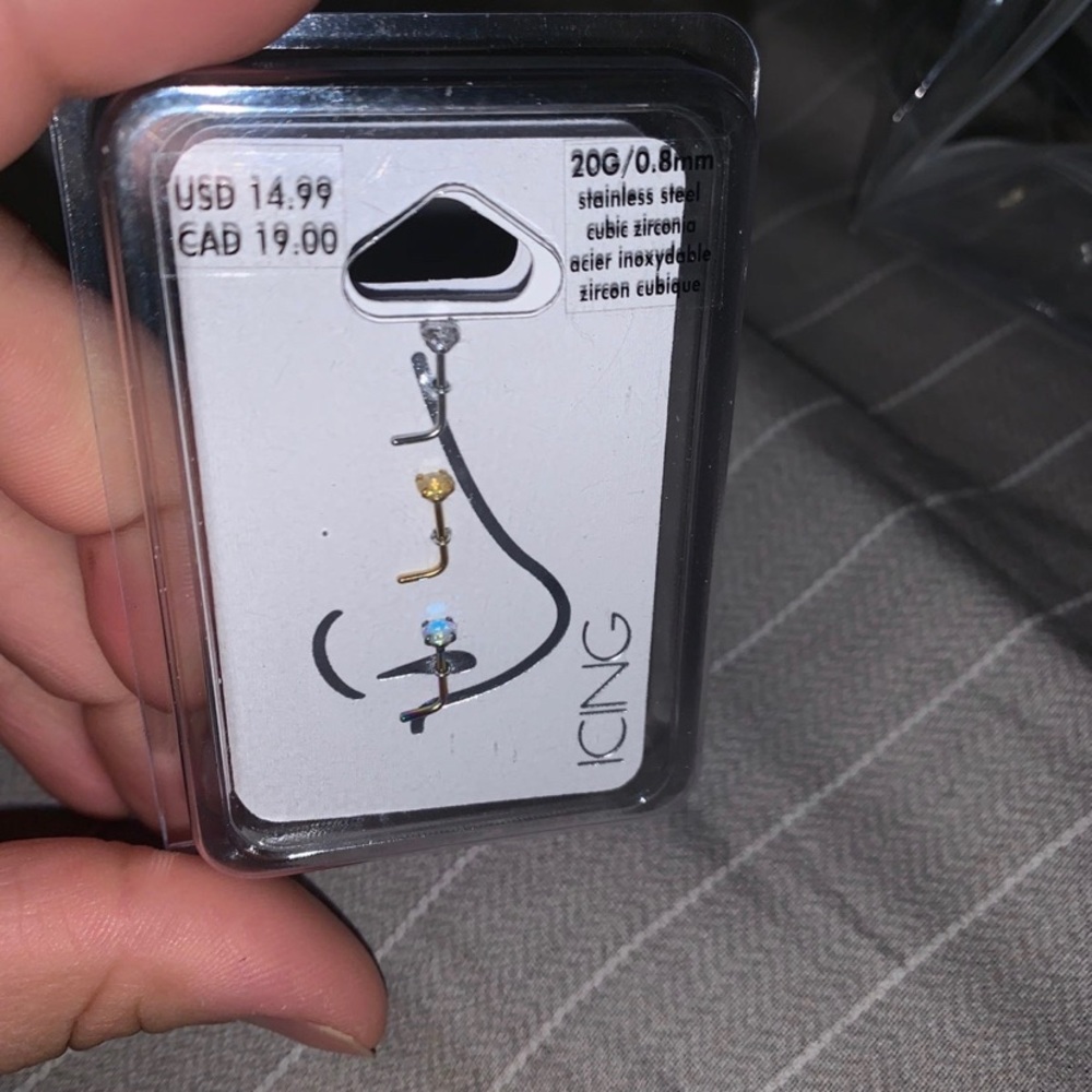 Nose piercings / 3 pack